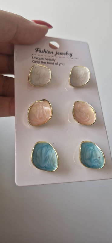 گوشواره استیل آبنباتی